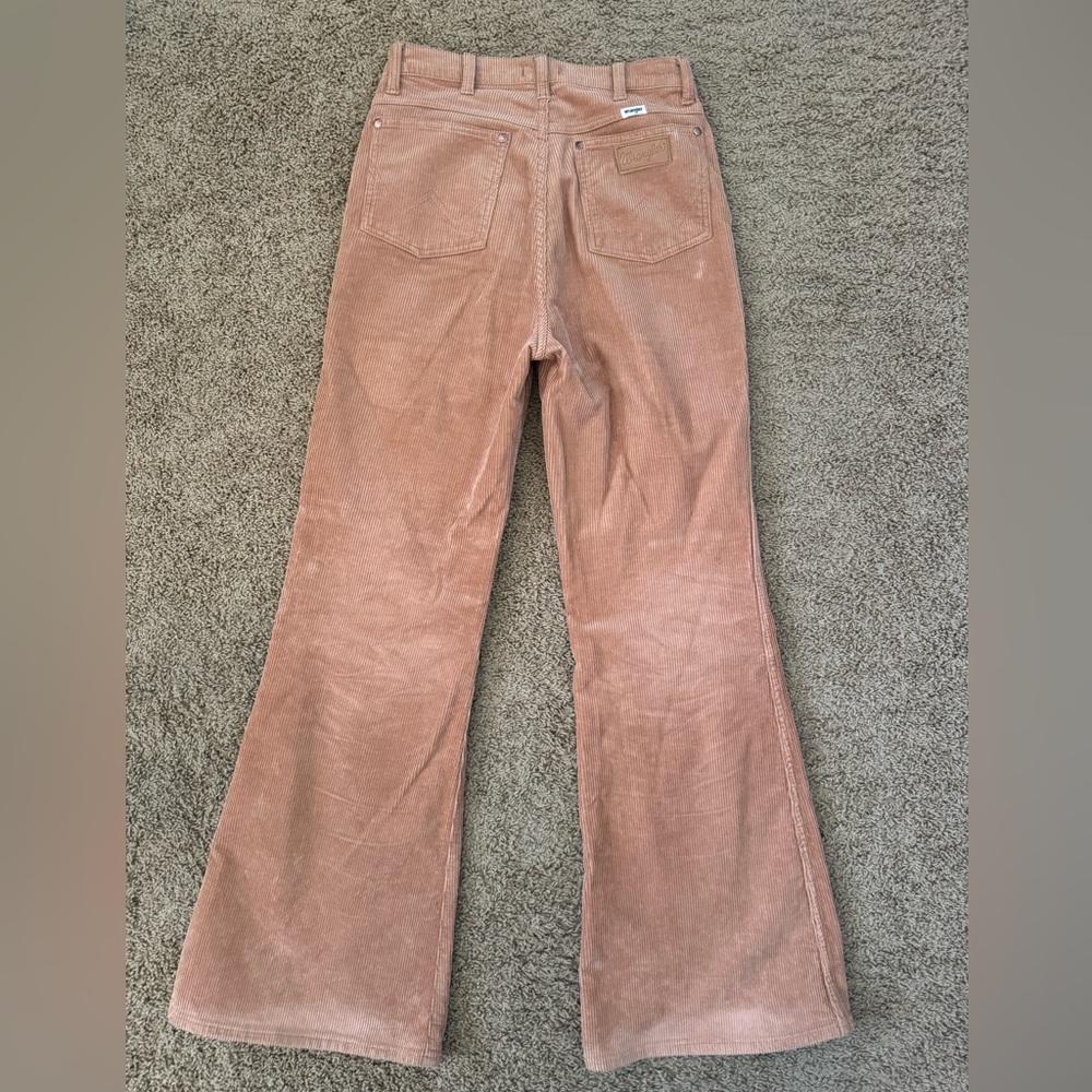 Wrangler Brown Boot Cut Flare Pants 28x34 - Picture 3 of 7